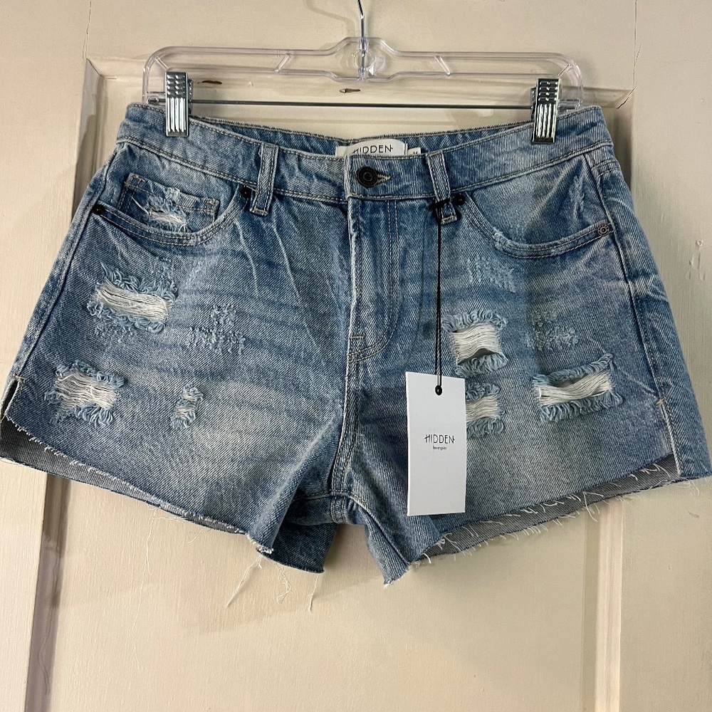 Hidden Women's Blue Jean Shorts